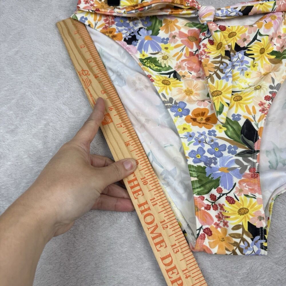 Summersalt x Rifle Paper Marguerite Bikini 2 Piece Swimsuit 12 Floral Boho Beach - Picture 10 of 12